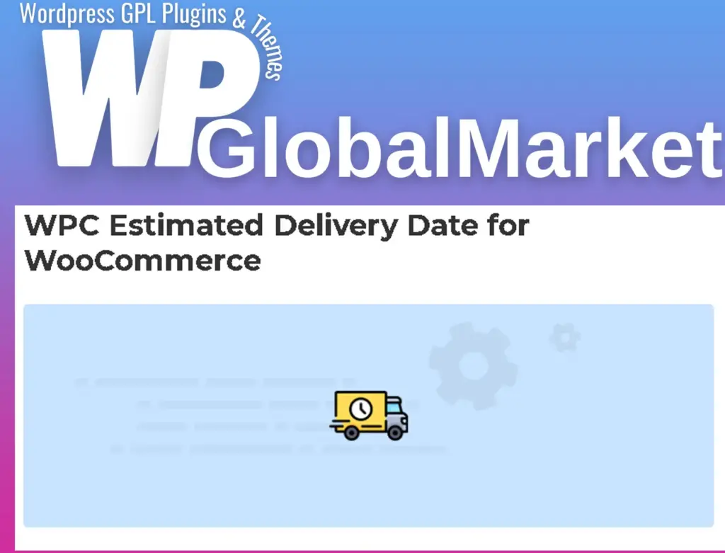 Wpc estimated delivery date for woocommerce