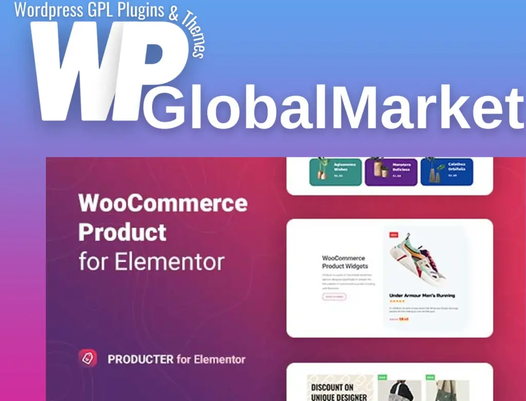 Woocommerce product widgets for elementor