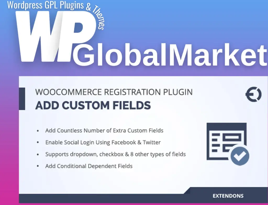 Woocommerce registration fields plugin – custom signup fields