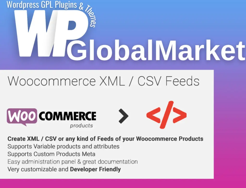 Woocommerce xml – csv feeds