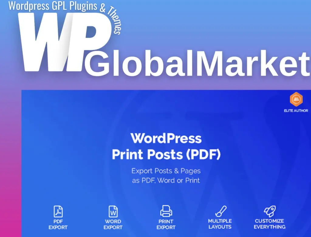 Wordpress print posts and pages