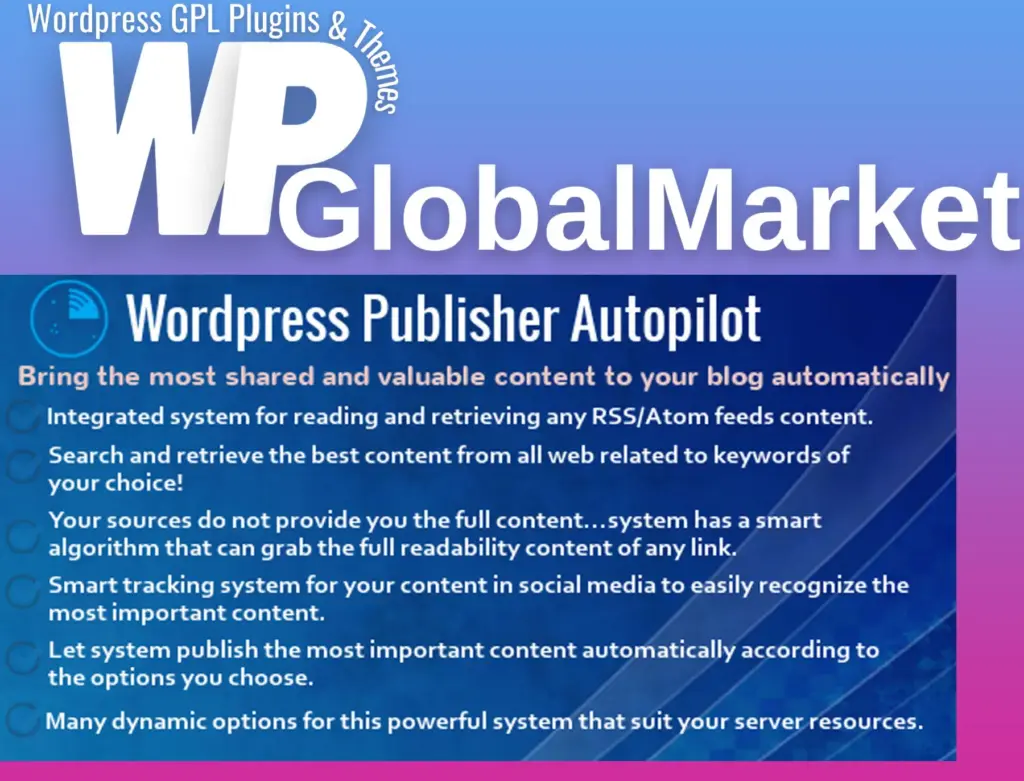 Wordpress publisher autopilot