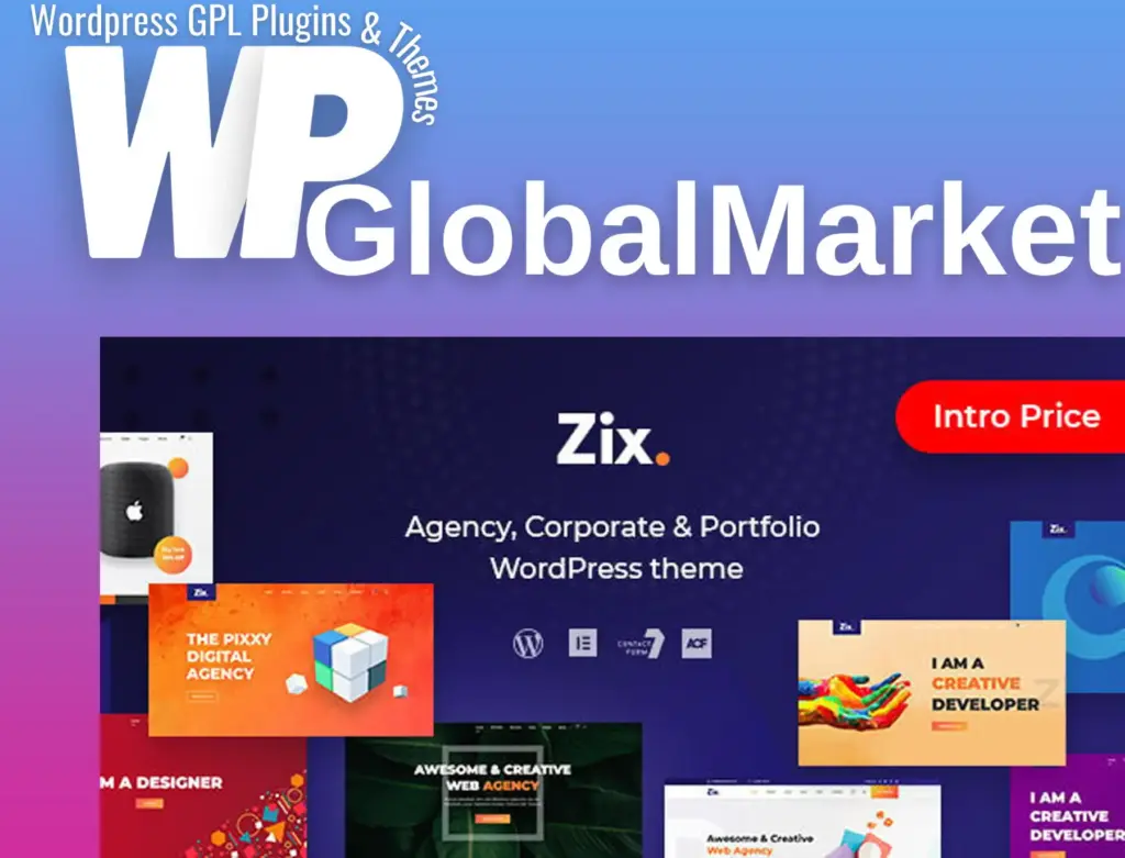 Zix – digital agency and multipurpose wordpress theme