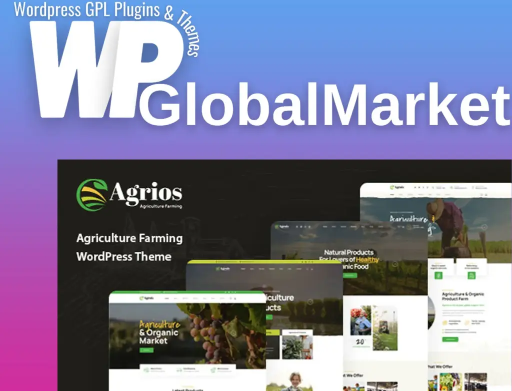 Agrios – agriculture farming wordpress theme