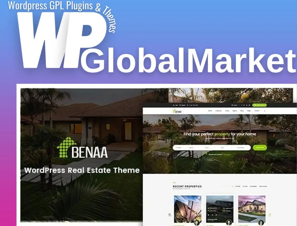 Benaa – real estate wordpress theme