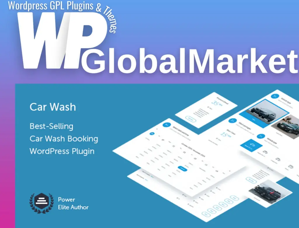 Car wash booking system for wordpress