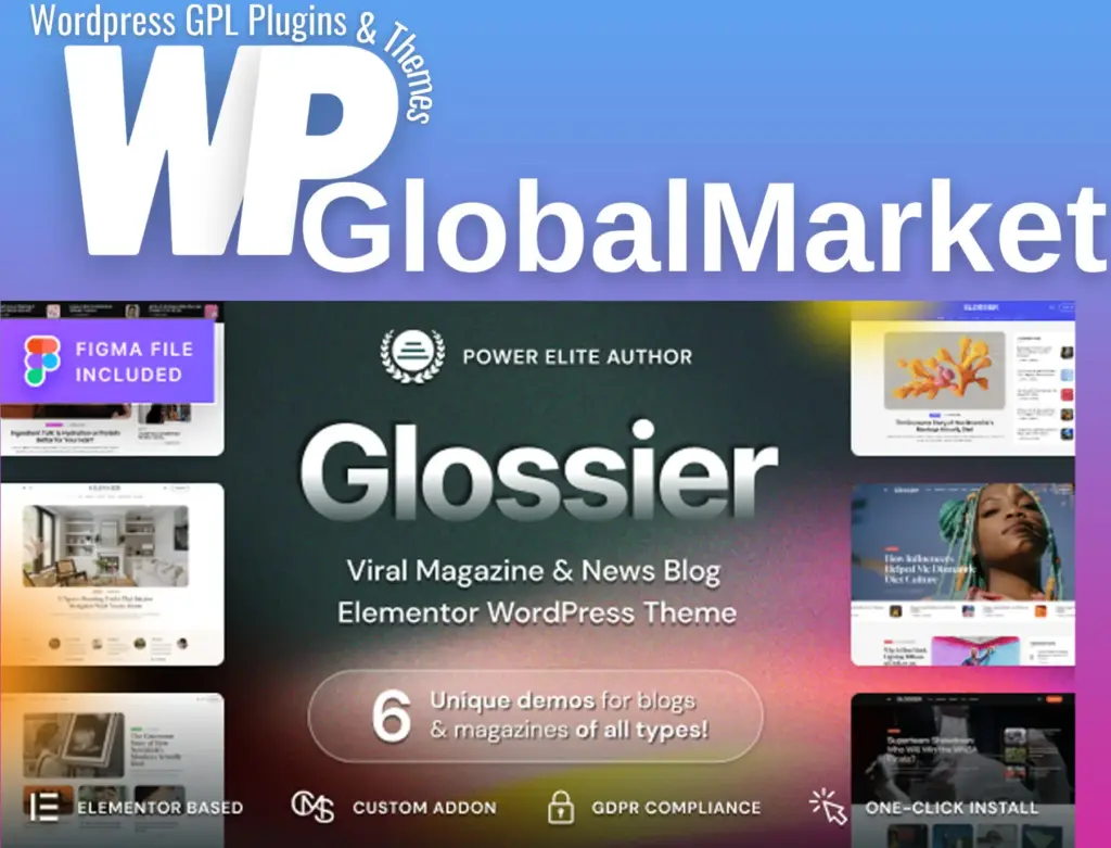 Glossier – newspaper and viral magazine wordpress theme