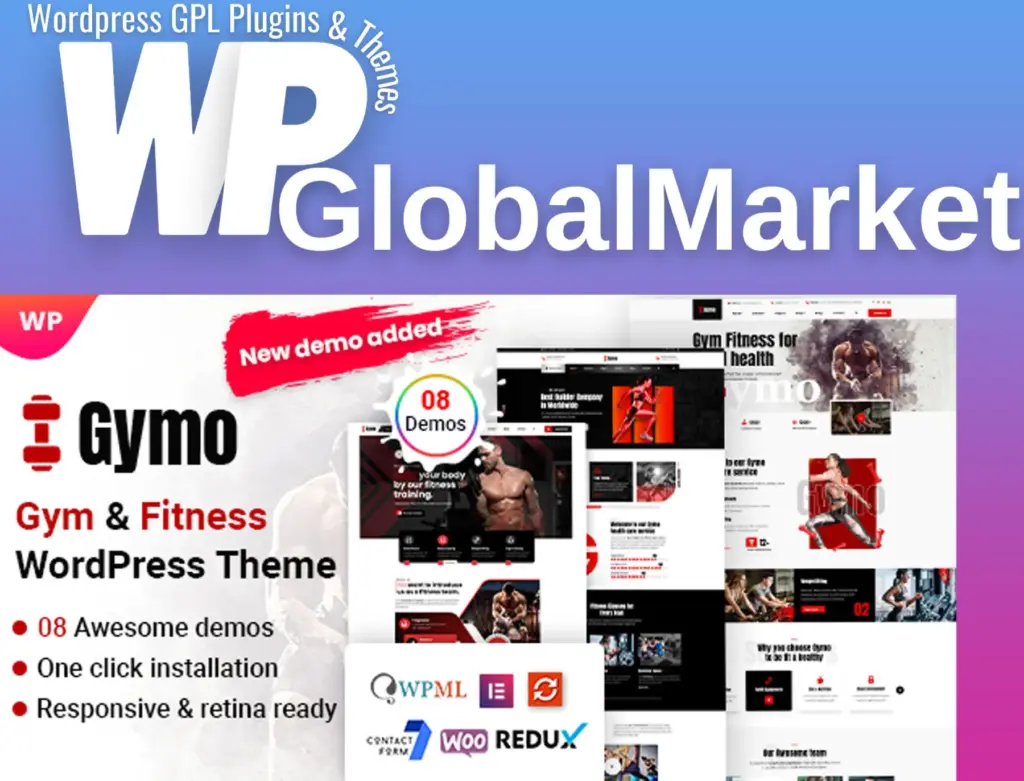 Gymo – gym and fitness wordpress theme