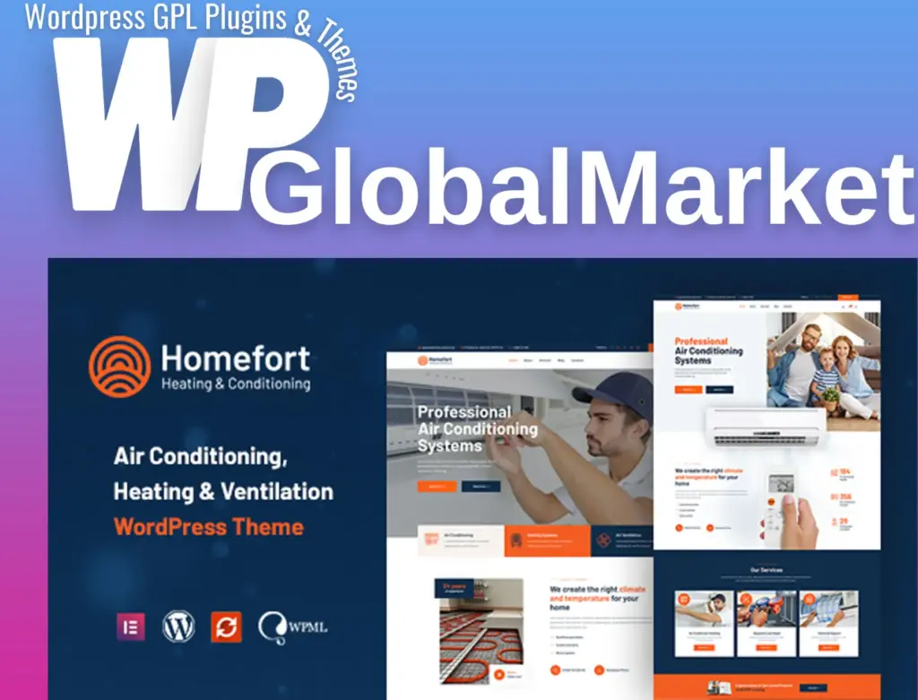 Homefort – air conditioning and heating wordpress theme