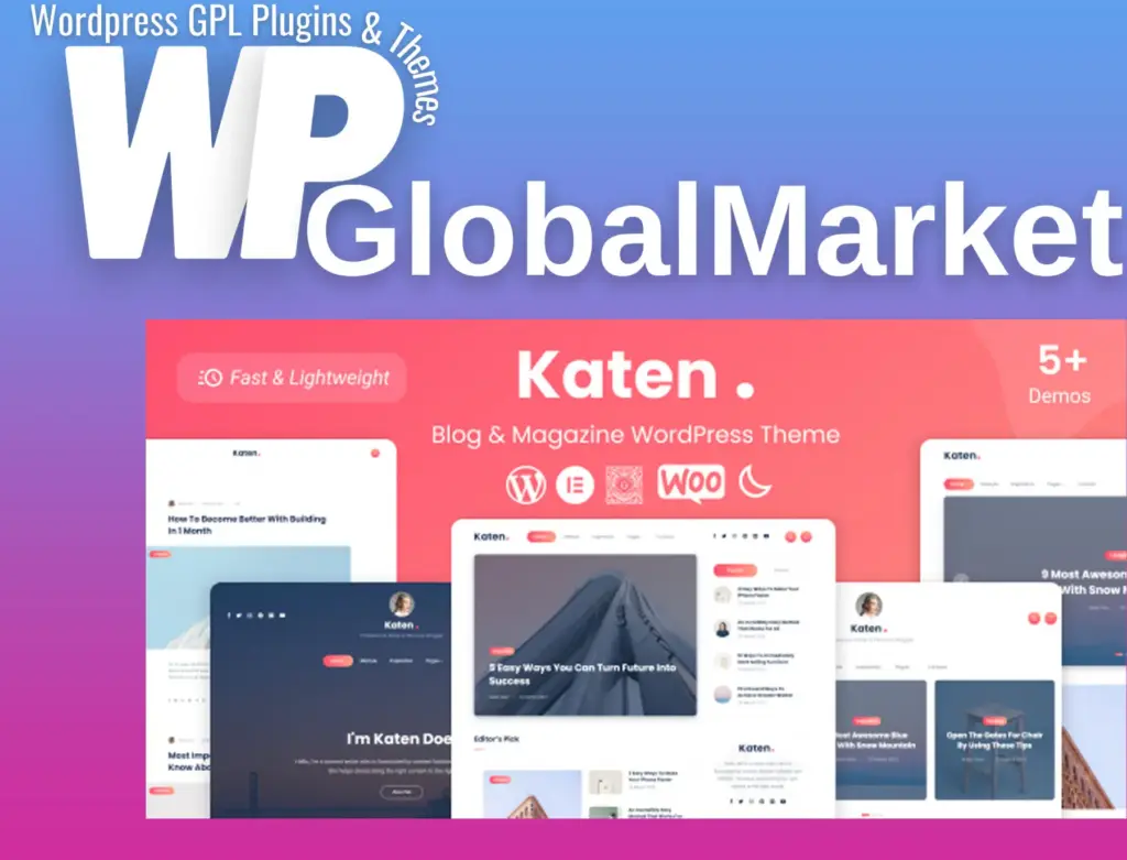 Katen – blog and magazine wordpress theme