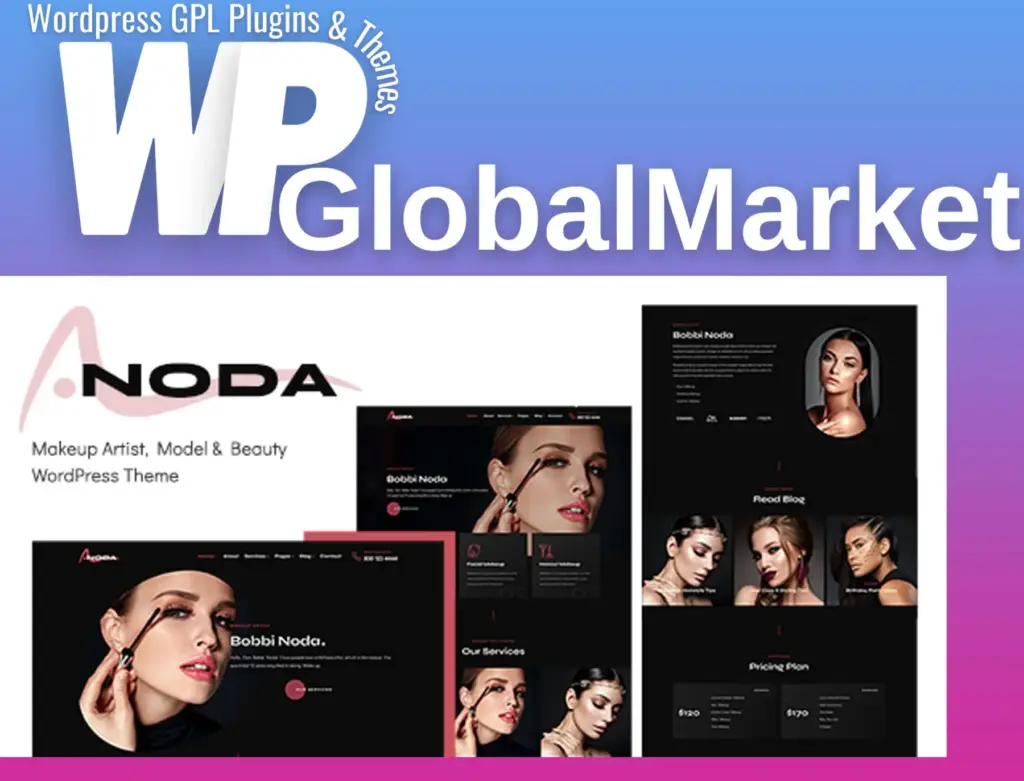 Noda – makeup artist wordpress theme