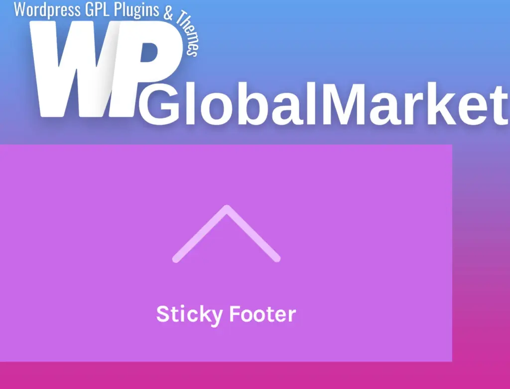 Oceanwp sticky footer