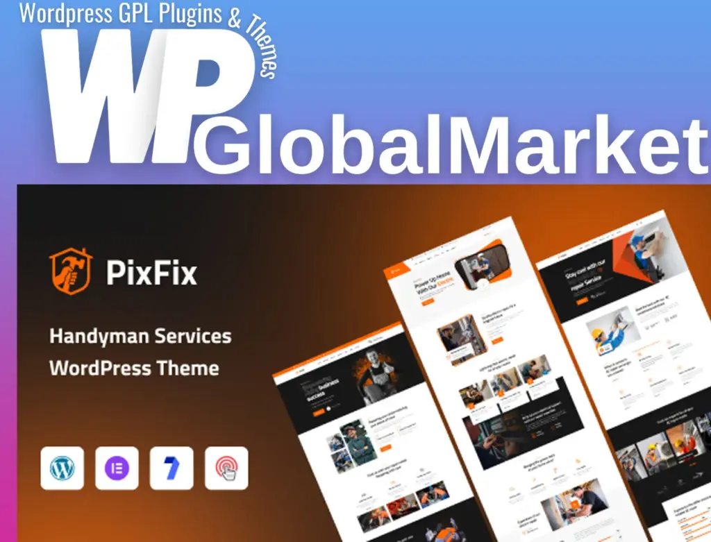 Pixfix – handyman services wordpress theme