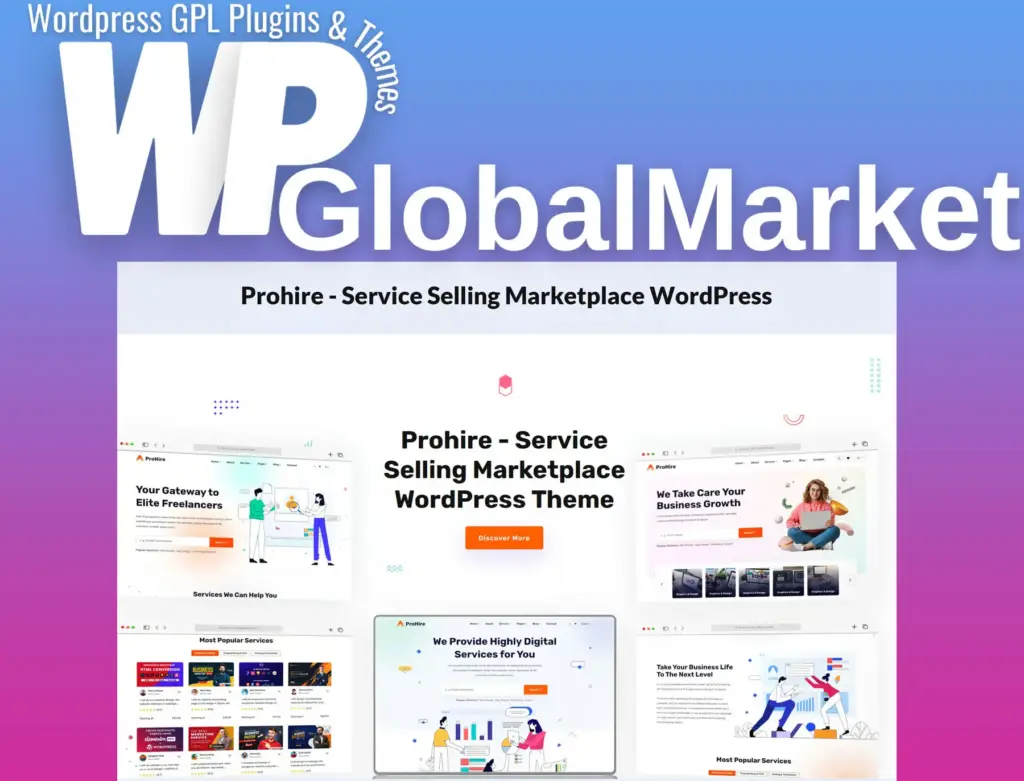 Prohire – service selling marketplace wordpress