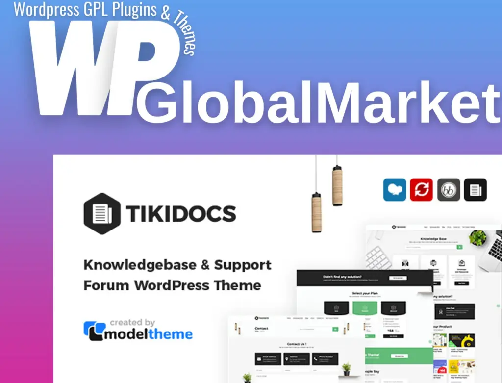 Tikidocs – knowledgebase and support forum wordpress theme