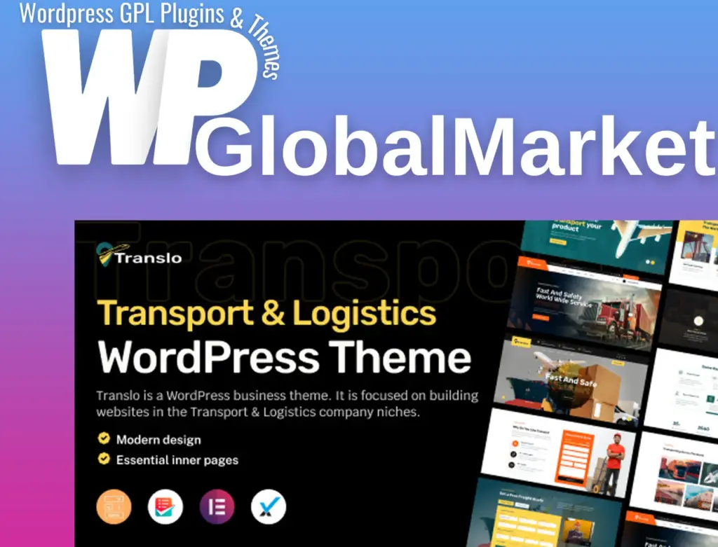 Translo – logistics and transportation wordpress theme