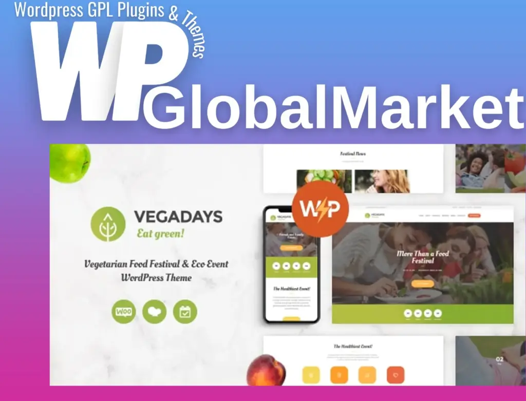 Vegadays – vegetarian food festival and eco event wordpress theme