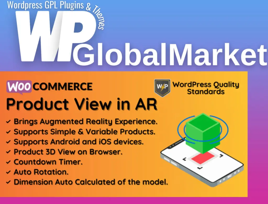 Woocommerce product view in ar