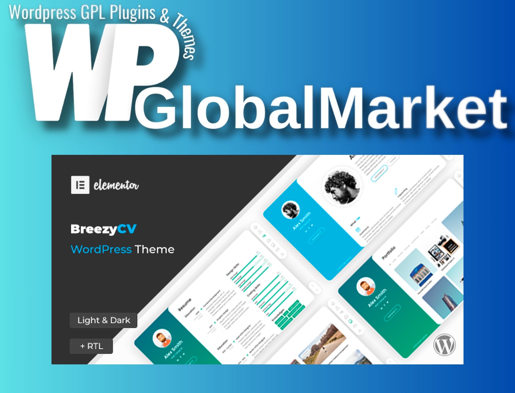 BreezyCV – CV Resume WordPress Theme