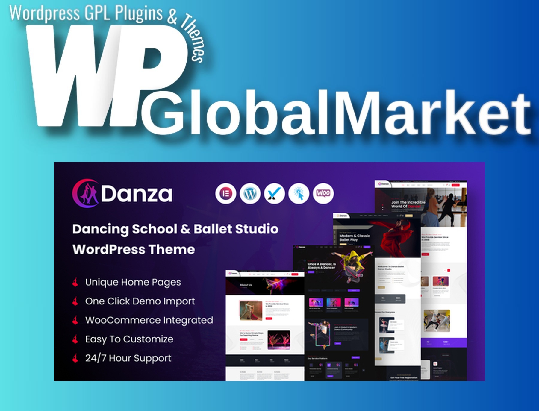 Danza – Dancing School and Ballet Studio WordPress Theme