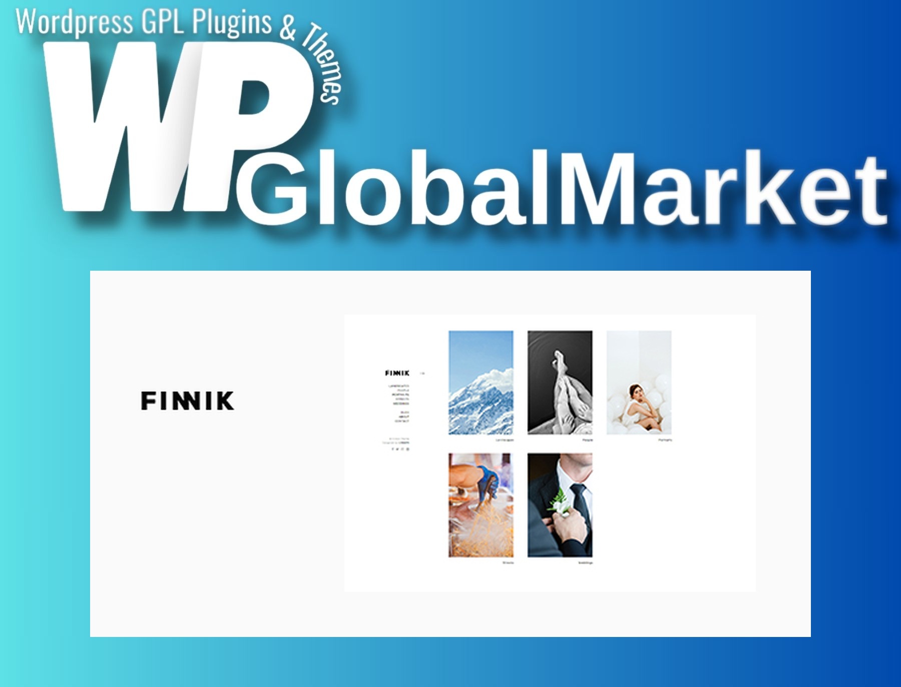 Finnik – Minimal WordPress Theme for Photographers