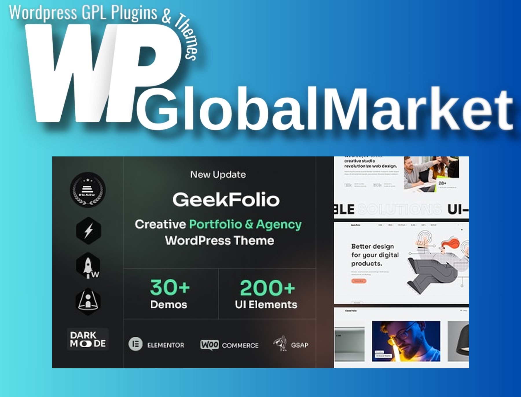 Geekfolio – Elementor Creative Portfolio and Agency WordPress Theme