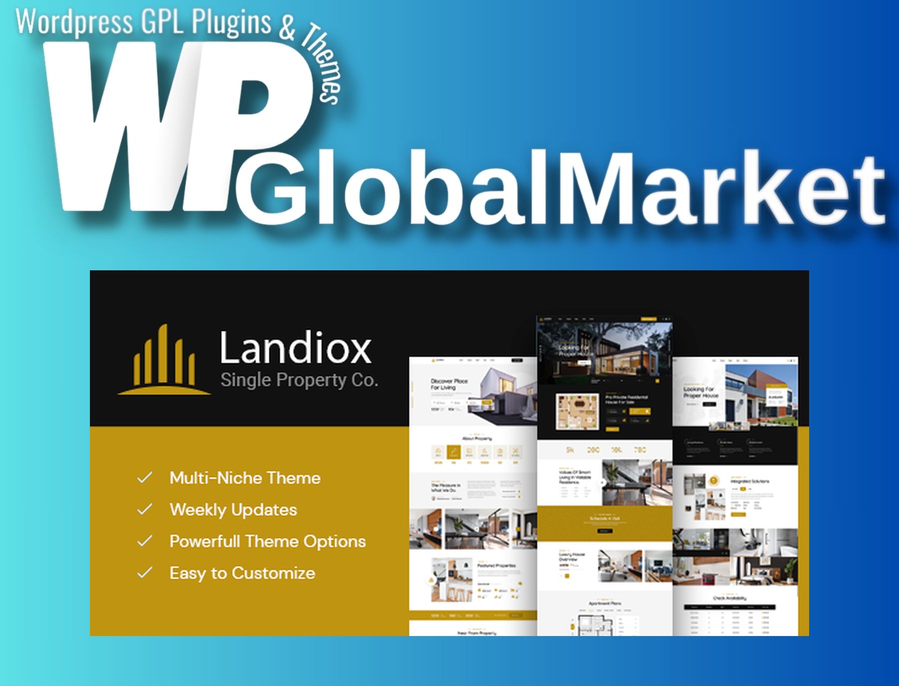 Landiox – Single Property WordPress Theme
