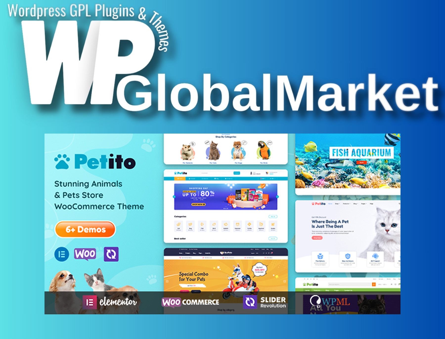 Petito – Animals and Pets Store WooCommerce Theme