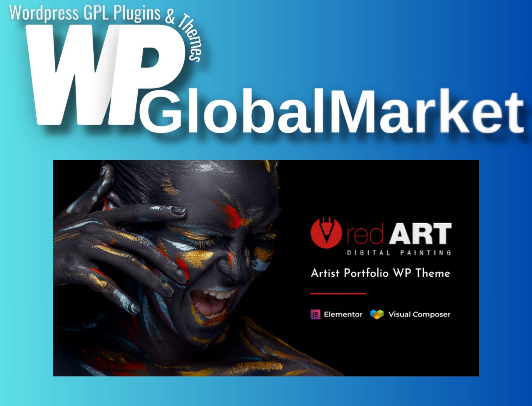Red Art | Artist Portfolio WordPress Theme