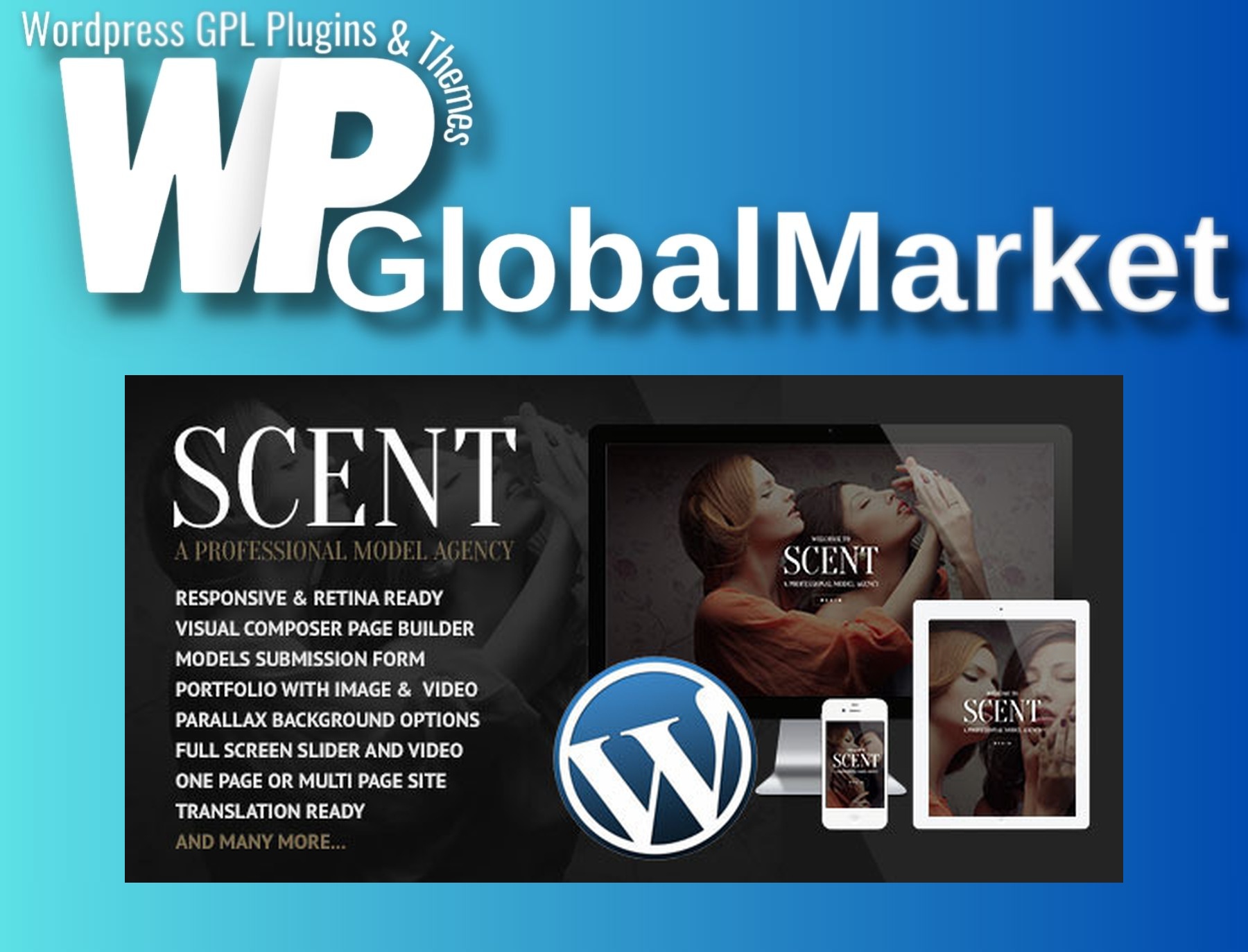 Scent – Model Agency WordPress Theme