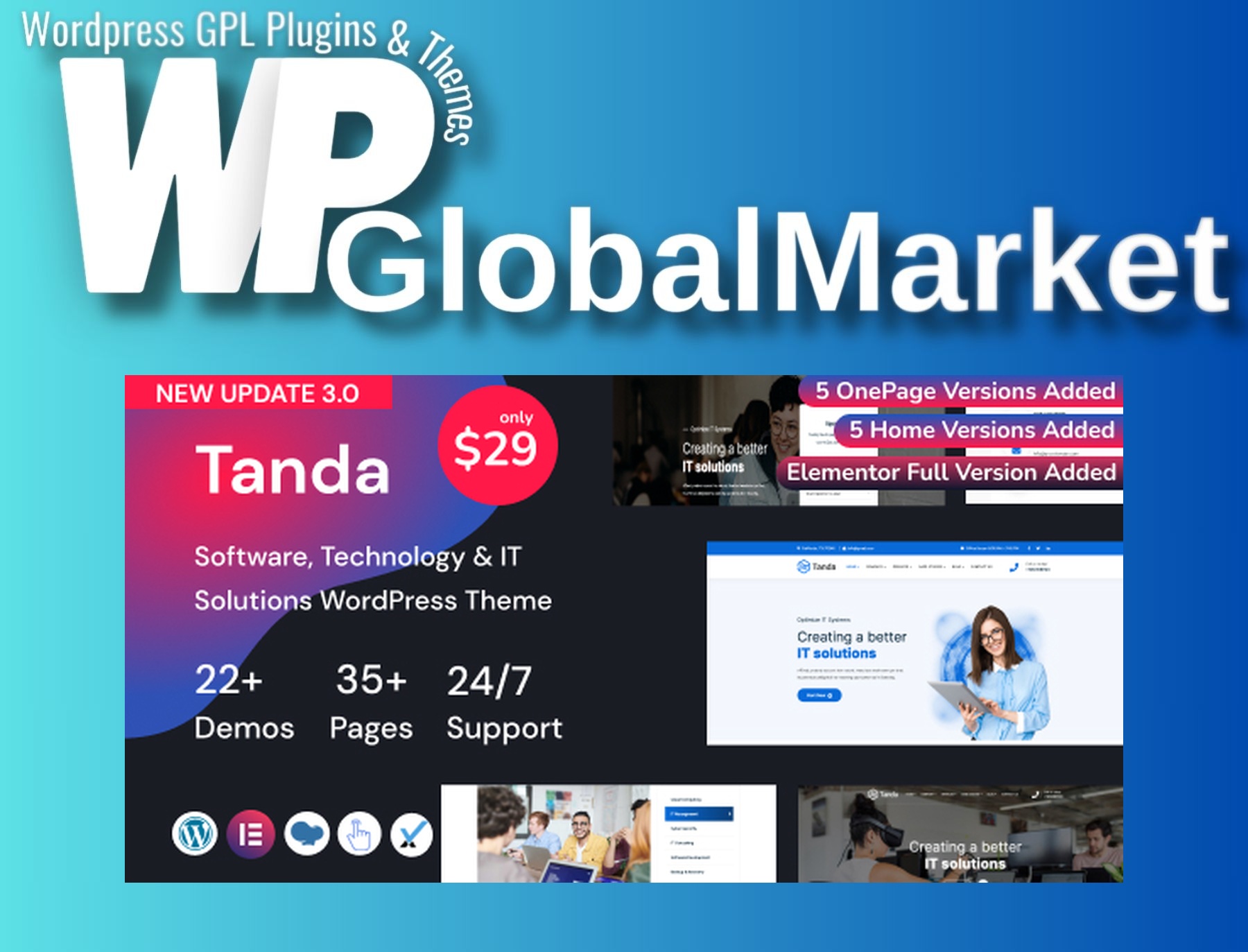 Tanda – Technology and IT Solutions WordPress Theme